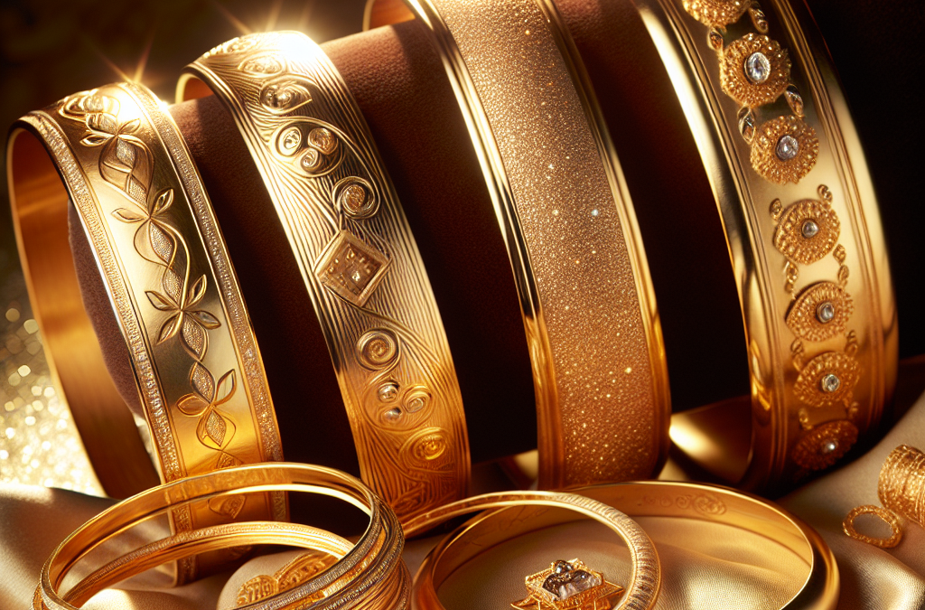 What are the most elegant gold bangle bracelets for women?