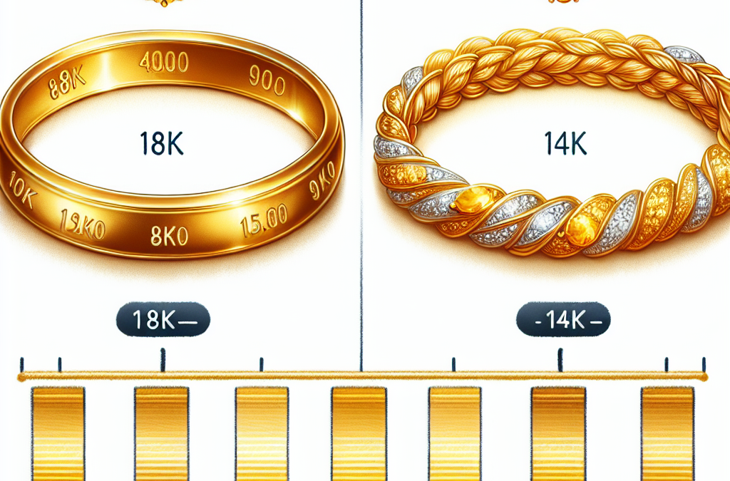 What’s the difference between gold 18k bracelets and 14k?