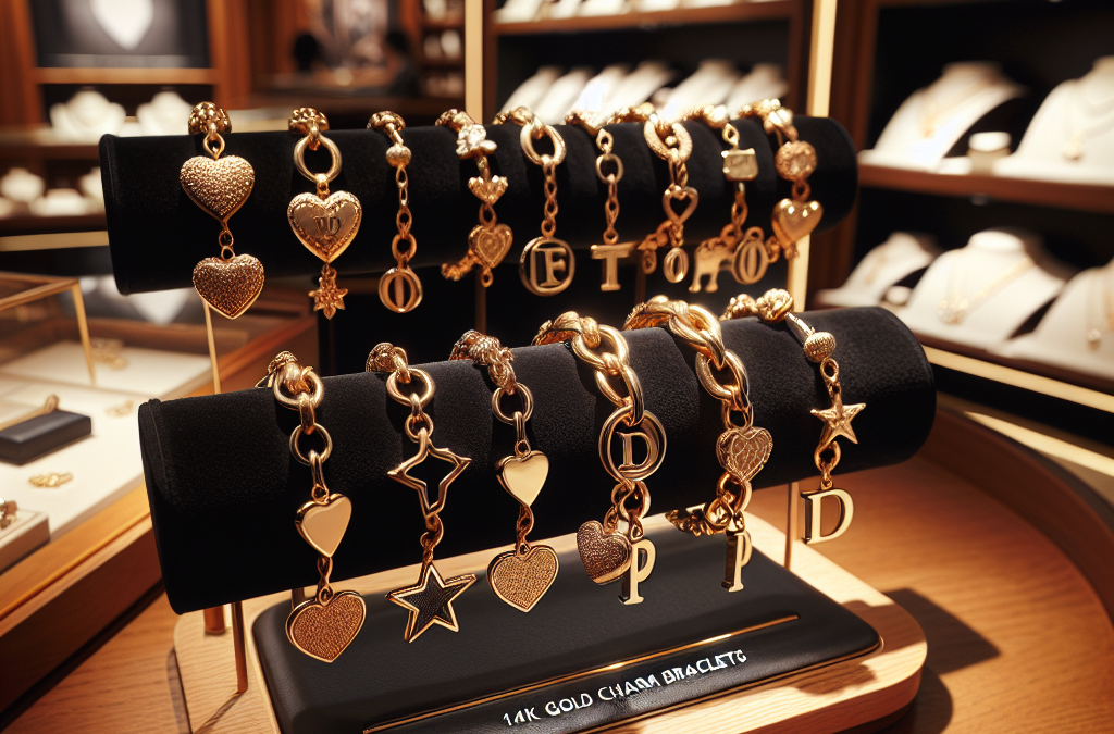 Where can you find 14k gold charm bracelets for sale?