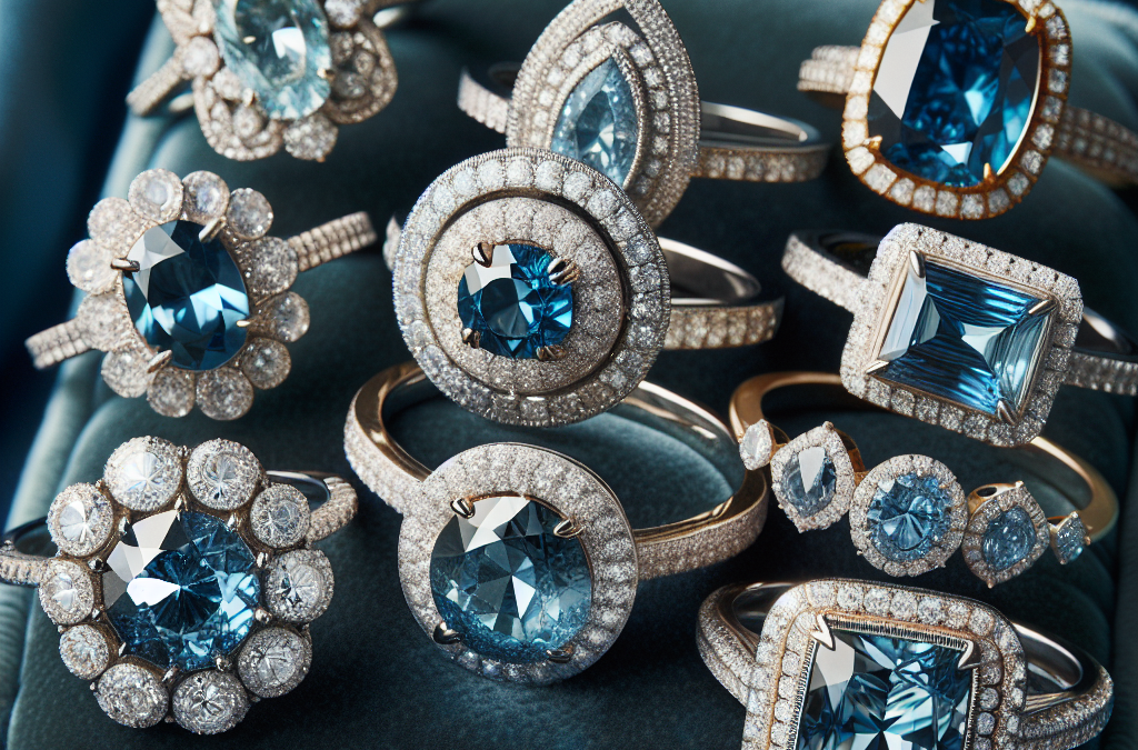 Are blue diamond engagement rings a bold statement?