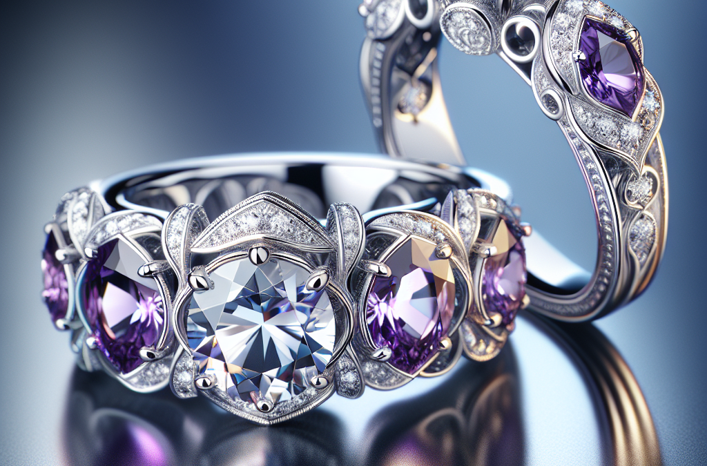 Are white gold diamond and amethyst rings good?
