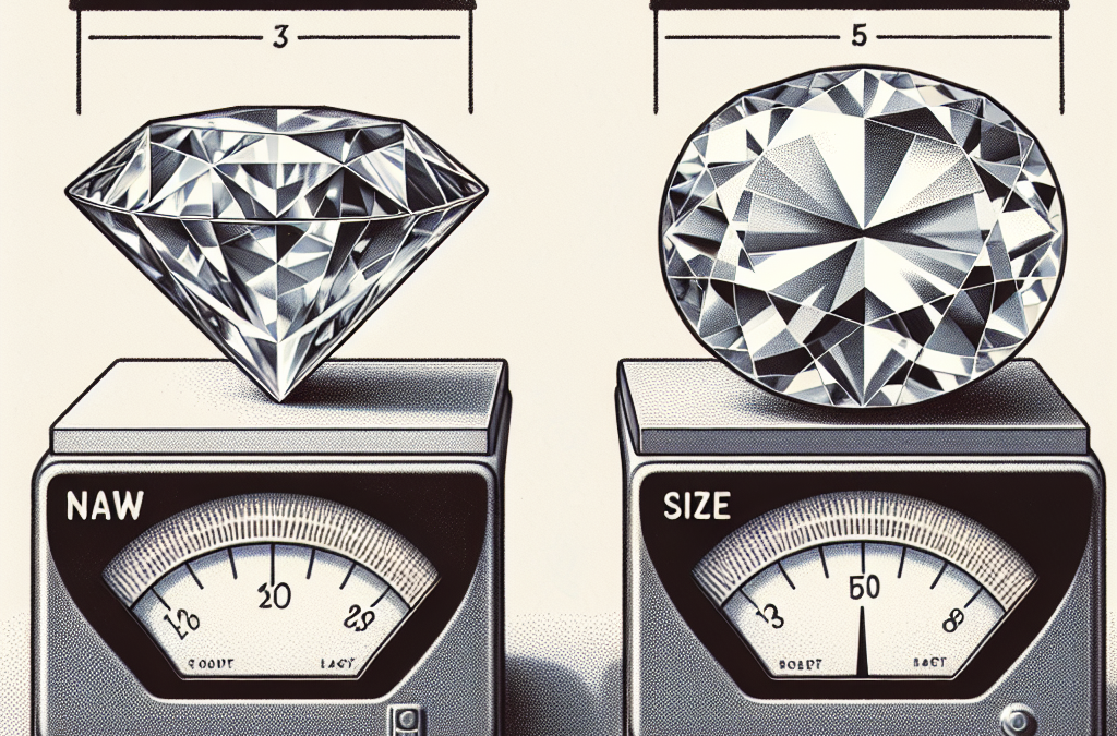 How big is a 3 carat lab grown diamond compared to natural?