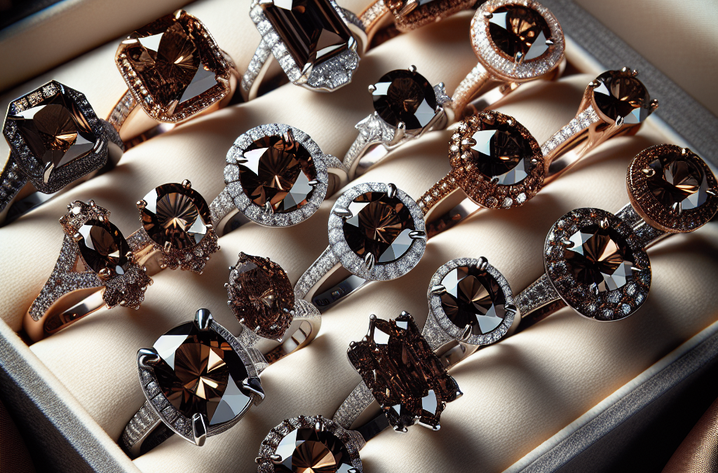 What are chocolate diamond engagement rings?