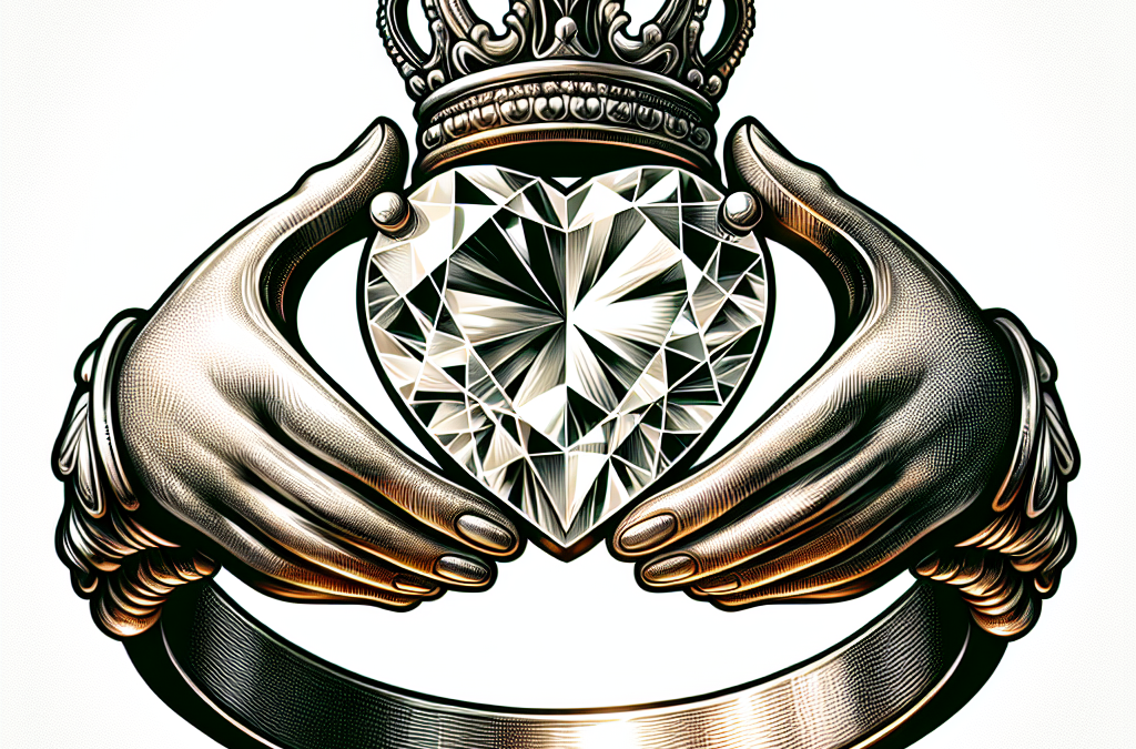 What are diamond claddagh engagement rings?