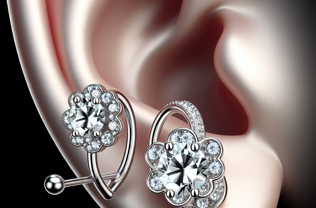 What are diamond earrings for cartilage piercing?