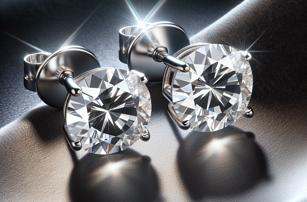 What are lab grown diamond stud earrings?