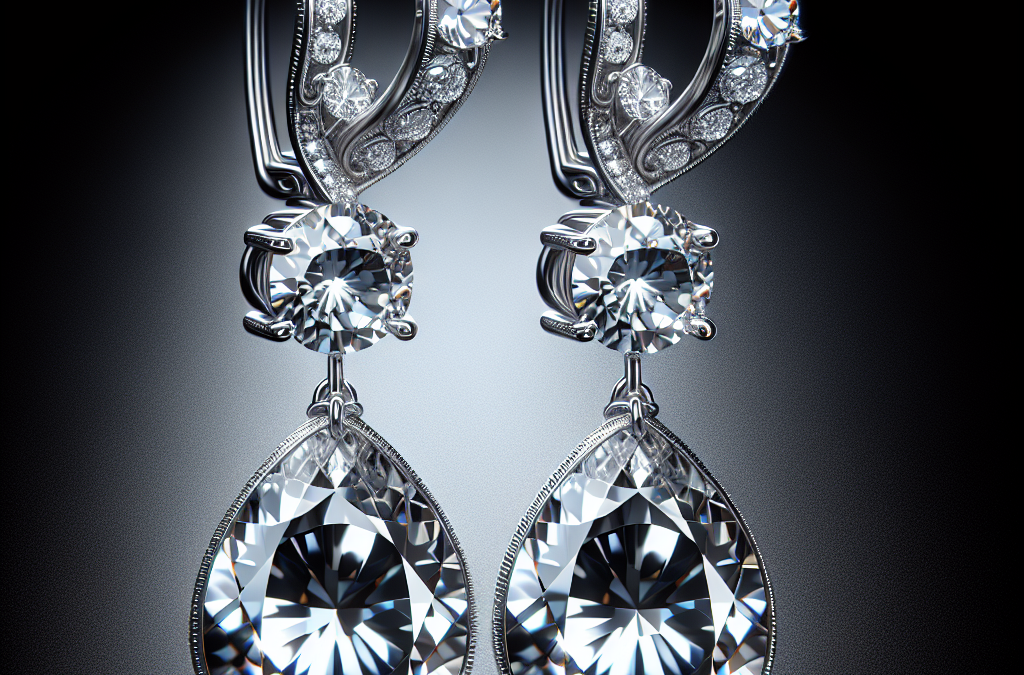 What are real diamond drop earrings?
