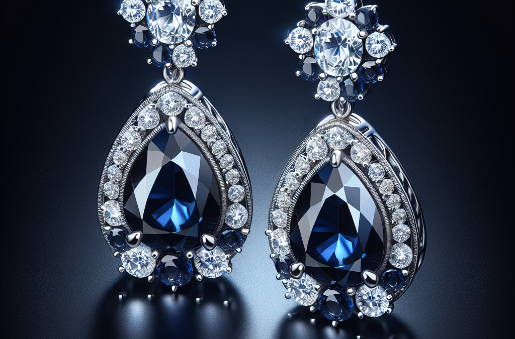 What are sapphire and diamond earrings?