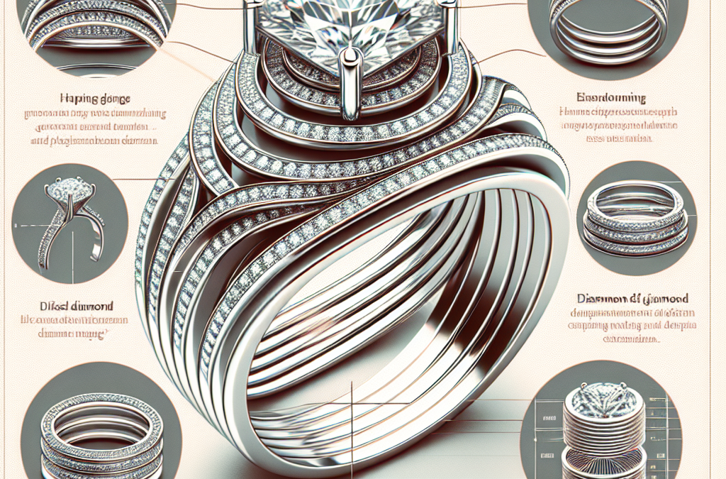 What are stacked diamond engagement rings and how do they work?