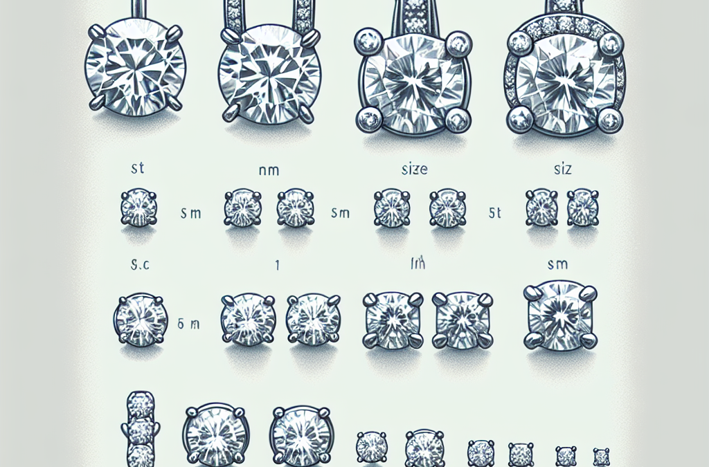 What are standard diamond earring sizes?