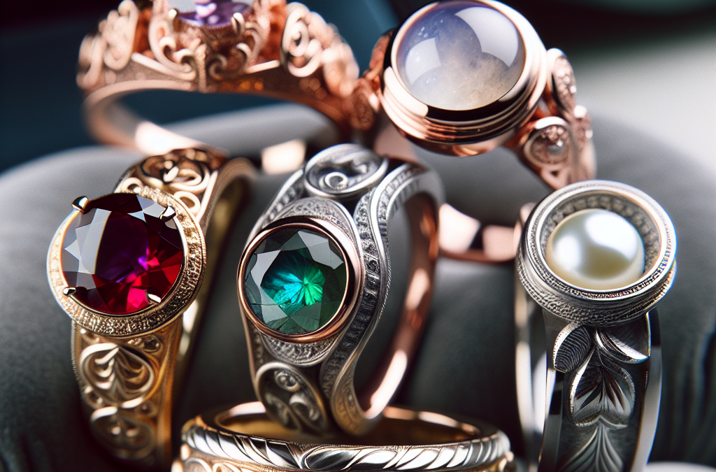 What are unique non-diamond engagement rings?
