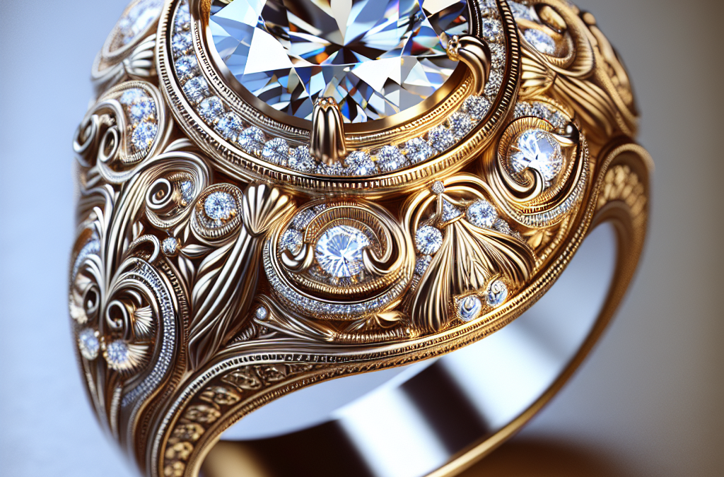 What defines a vintage style diamond ring?