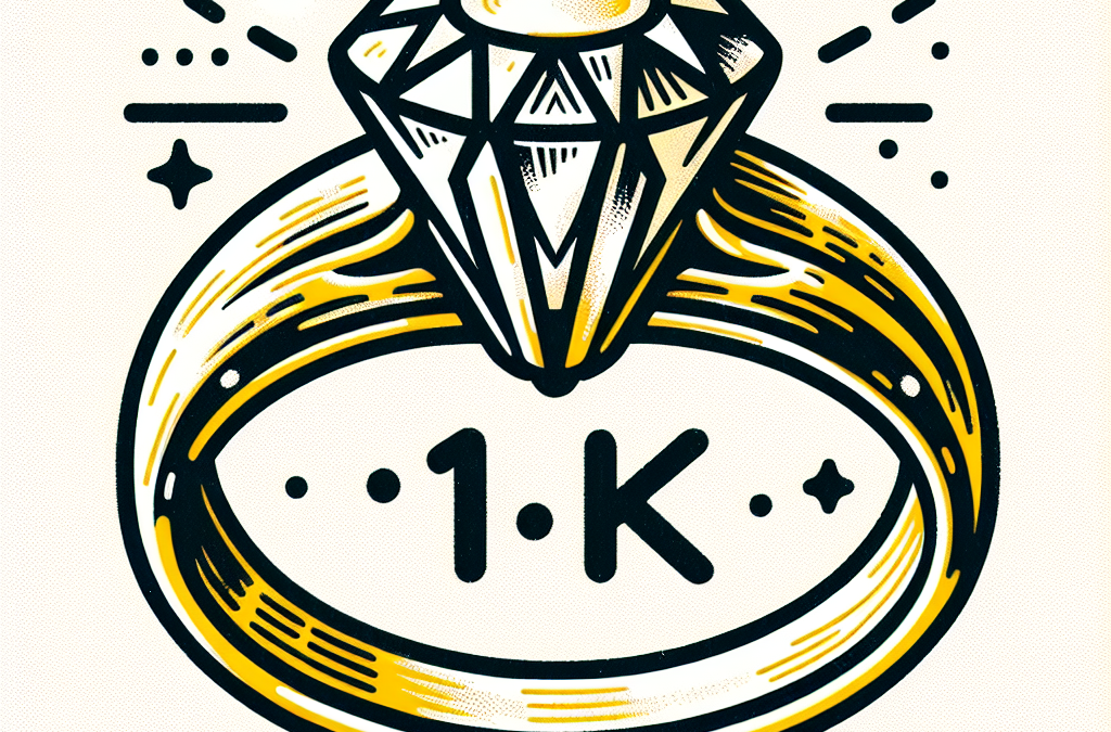 What does 1k mean in diamond rings?