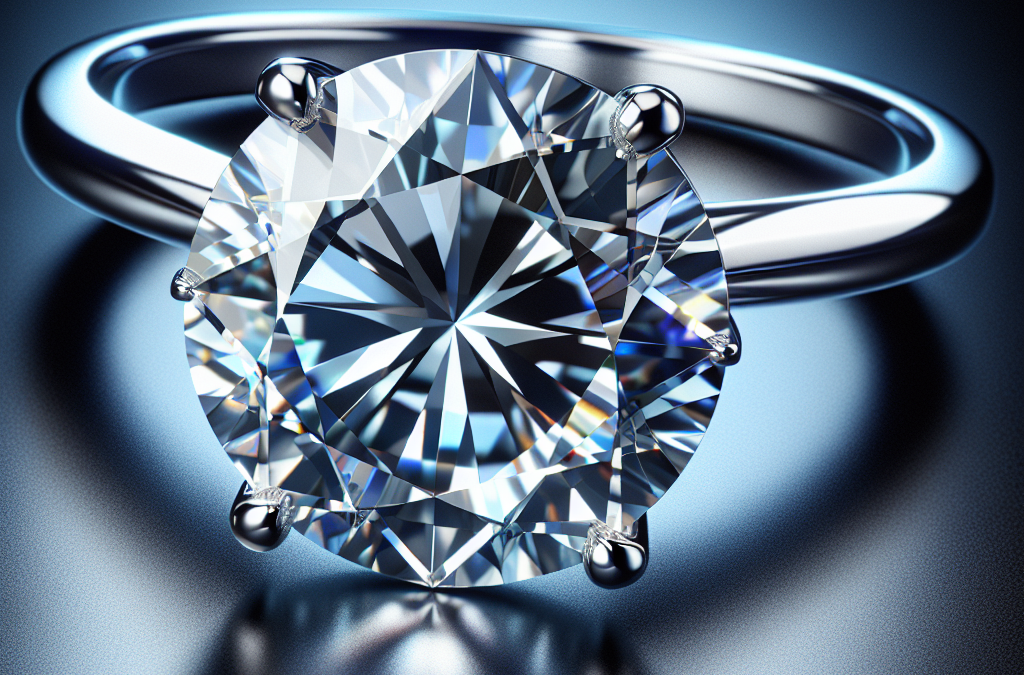What does a lab diamond engagement ring look like?