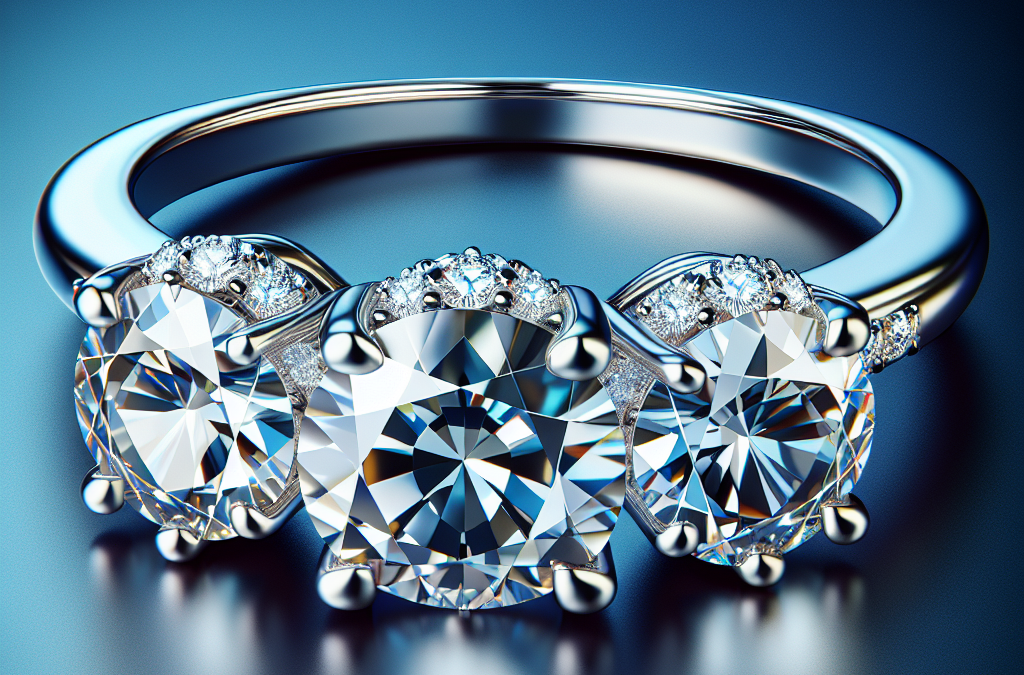 What does a three-stone diamond engagement ring mean?