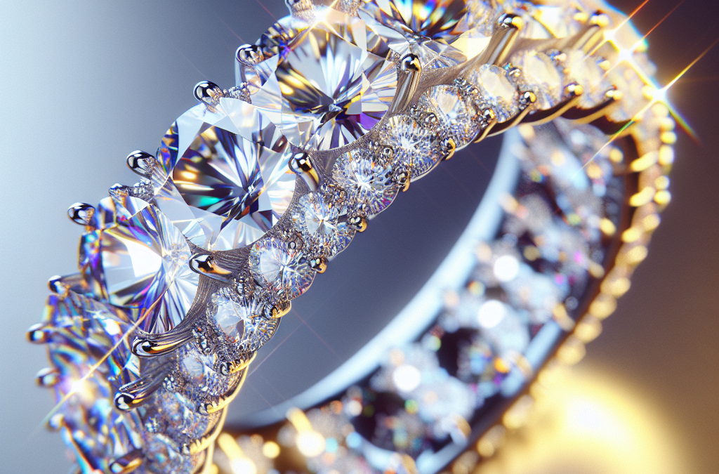 What is a lab created diamond band?