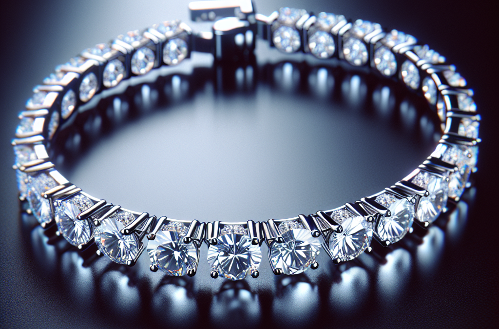 What is a lab diamond tennis bracelet?