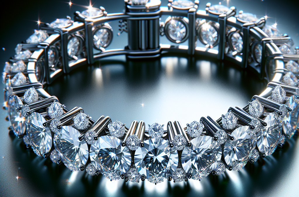 What is a lab grown diamond tennis bracelet?