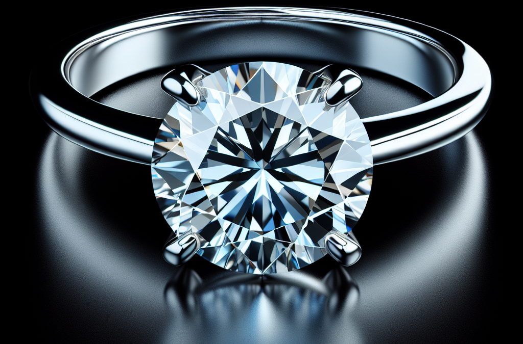 What is a solitaire diamond engagement ring?