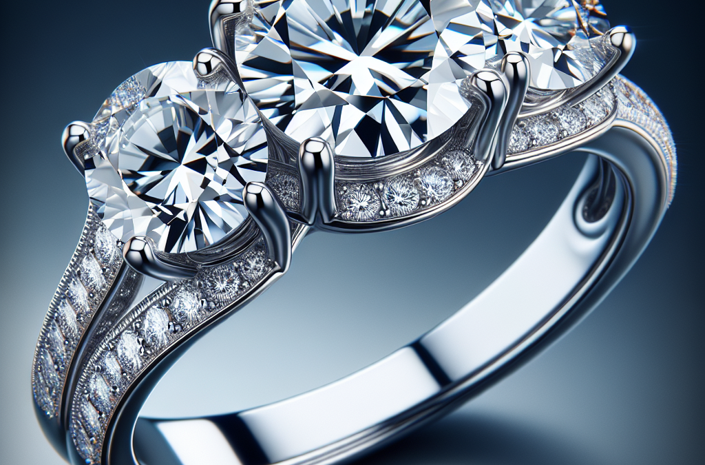 What is a three-diamond engagement ring?