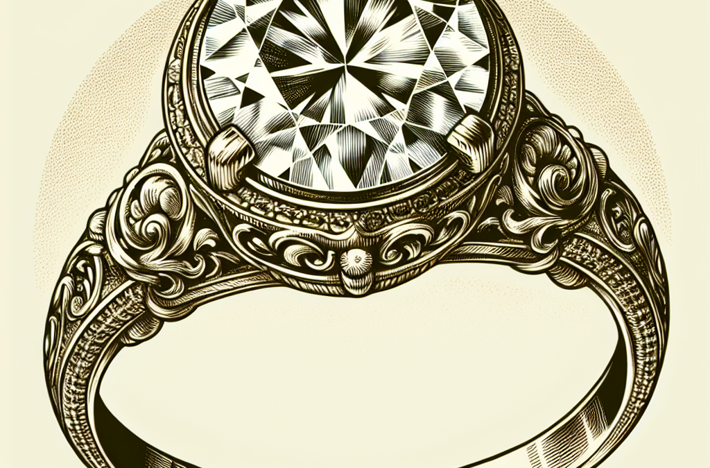 What is a vintage 2 carat diamond ring?