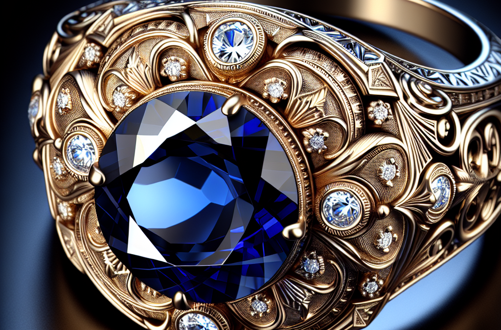 What is a vintage sapphire and diamond ring?