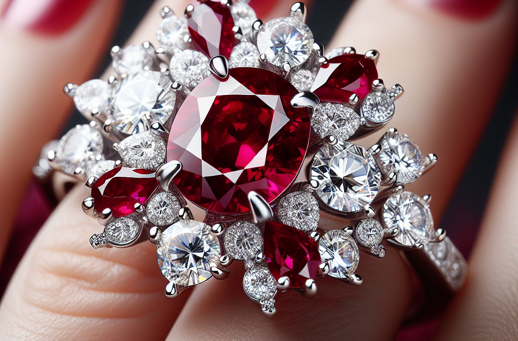 What makes a ruby and diamond engagement ring unique?