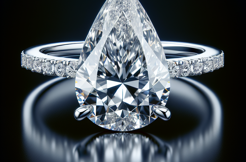 What makes a teardrop diamond engagement ring a unique choice?