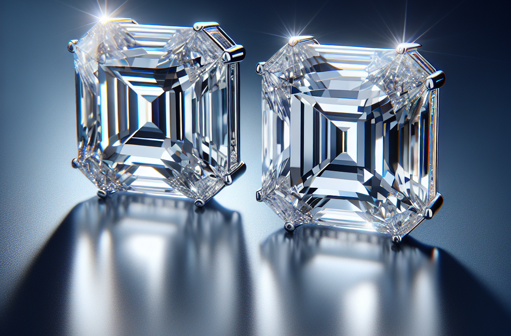 What makes asscher cut diamond earrings unique?