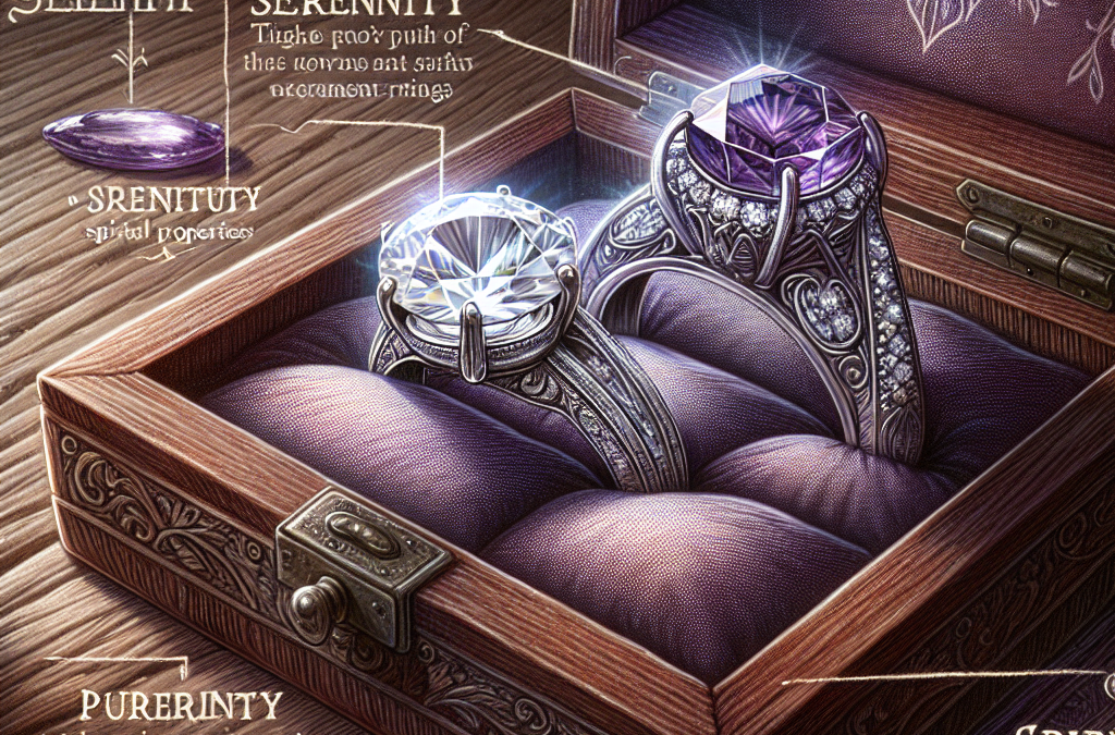 What makes diamond and amethyst engagement rings special?