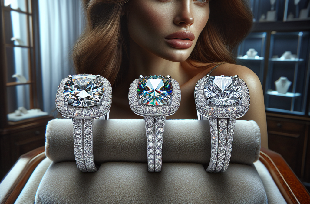 What makes unique wide band diamond engagement rings stand out?