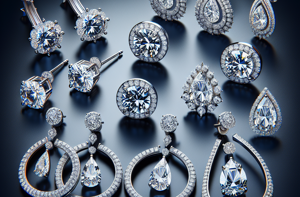 What styles of diamond earrings are popular today?
