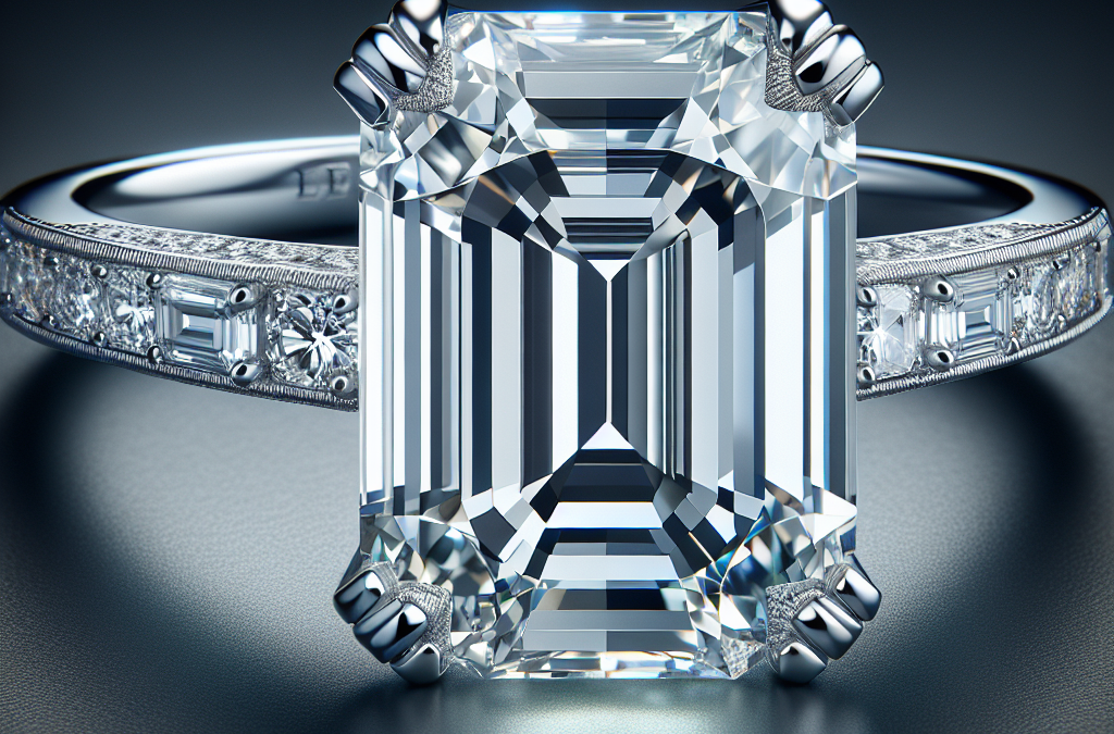 What to look for in emerald cut 1 carat diamond engagement rings?