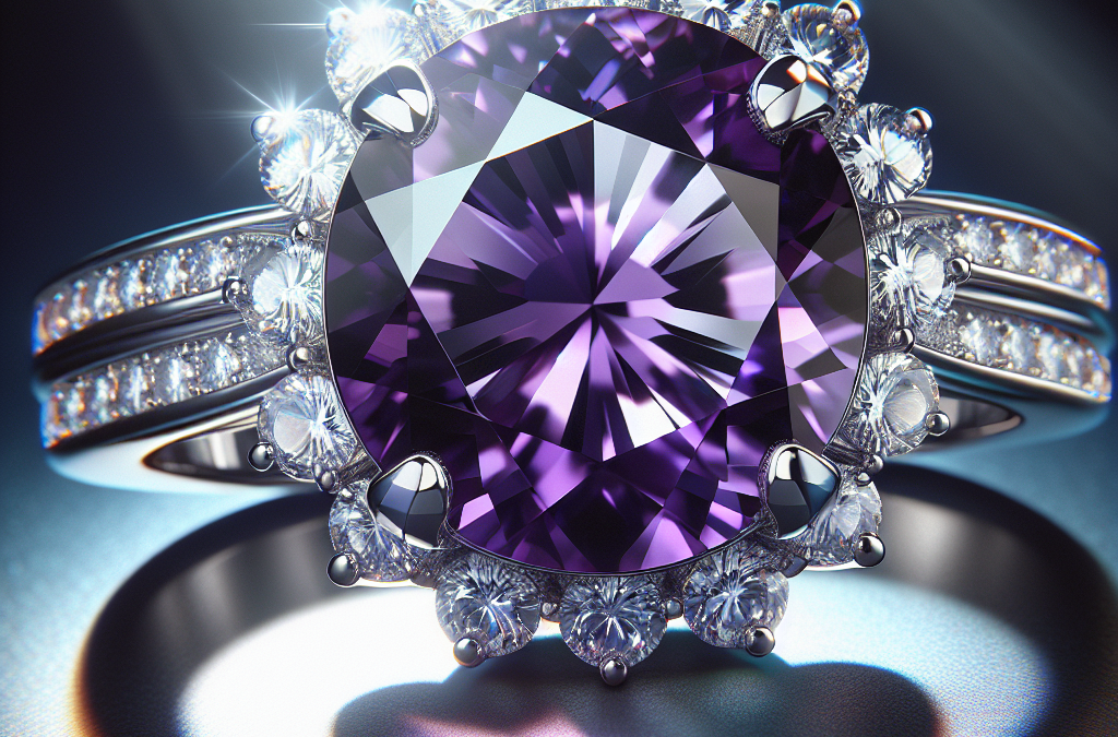 Why choose an amethyst and diamond engagement ring?