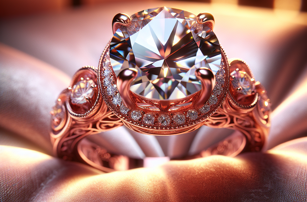 Why choose rose gold diamond engagement rings for a romantic look?