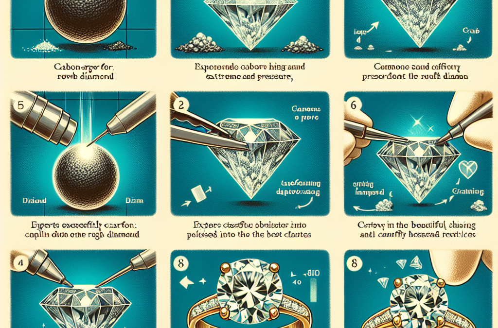 How are lab grown diamonds created for engagement rings?