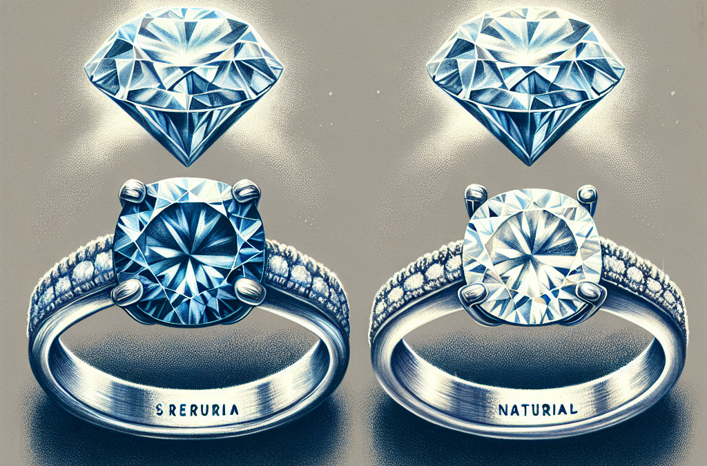 How do lab grown diamonds compare to natural diamonds in engagement rings?