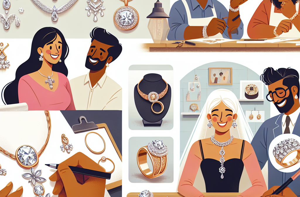How does custom design personalize bridal jewelry?