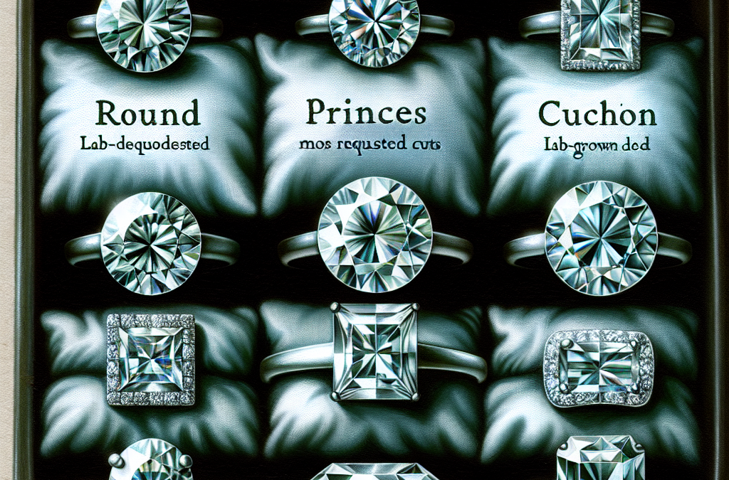 What are the most requested cuts for lab grown diamond engagement rings?