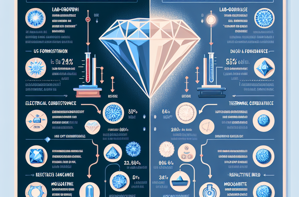 What is the difference between a lab grown diamond and moissanite?