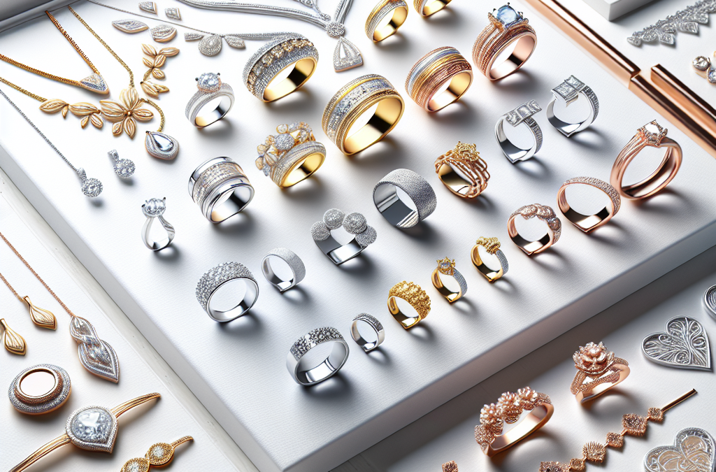 What metals are popular in modern bridal jewelry?