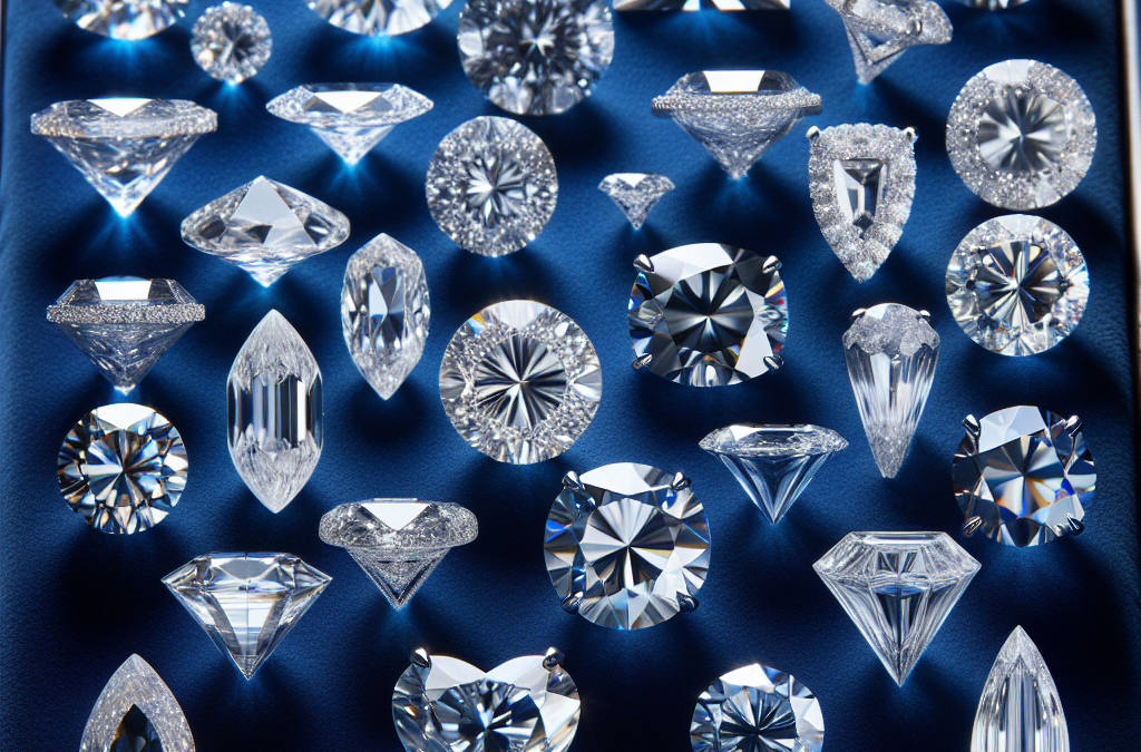 What shapes of lab grown diamonds are most used in engagement rings?