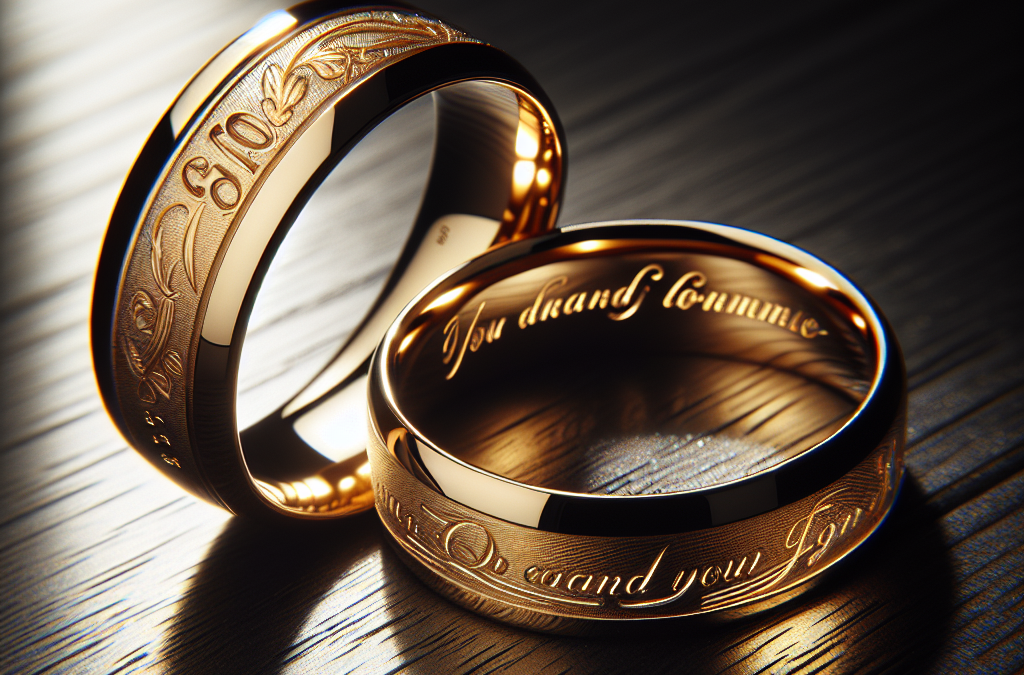 Why do some couples engrave wedding bands?