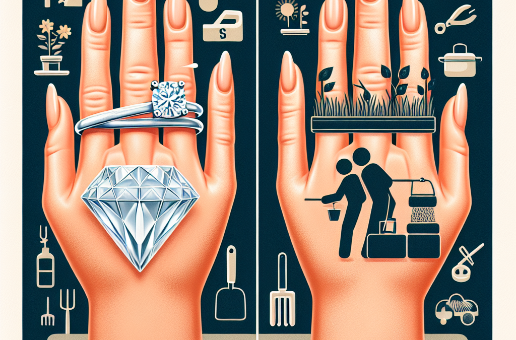 How do lab grown diamond rings perform under daily wear compared to natural ones?