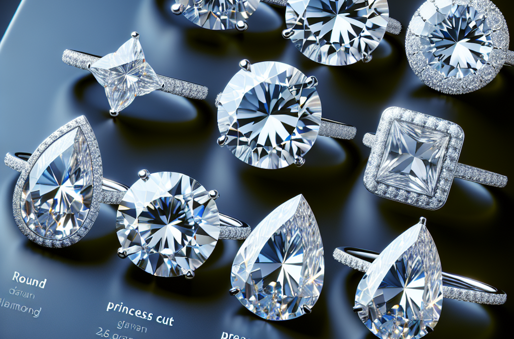 What diamond shapes work best for lab grown diamond wedding bands?
