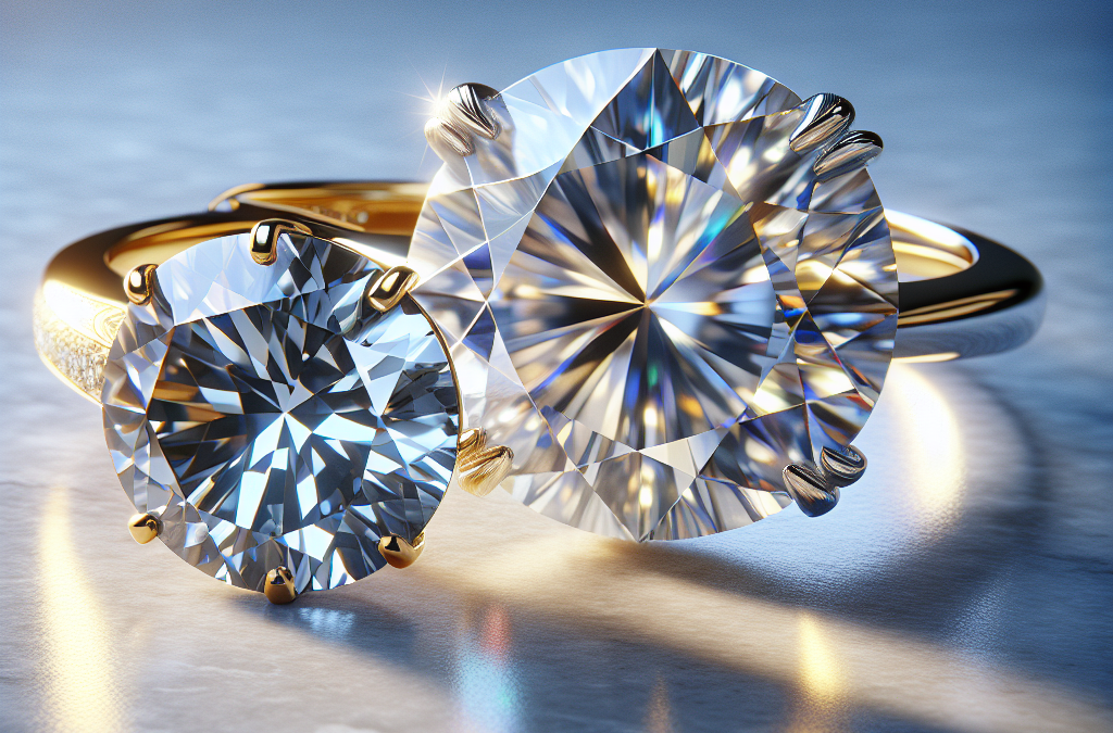 What makes natural diamond rings unique compared to lab grown designs?